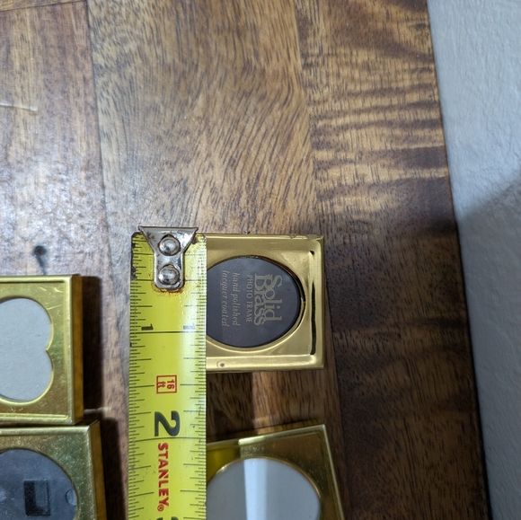 Vintage Tiny Ssilver Metal Flower Miniature Table Top Picture Frame Dollhouse x6 - Picture 7 of 10